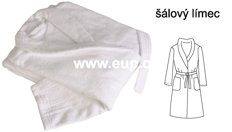 Župan hotelový, froté 420 g, šálový límec vel. M - 4XL