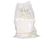 Sak na prádlo ECO hotelový plastový s dvojitým uzávěrem, zlatý tisk