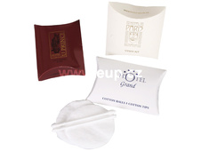 Hygienicky hotelové balené kosmetické tampony a vatové tyčinky - kosmetické sety