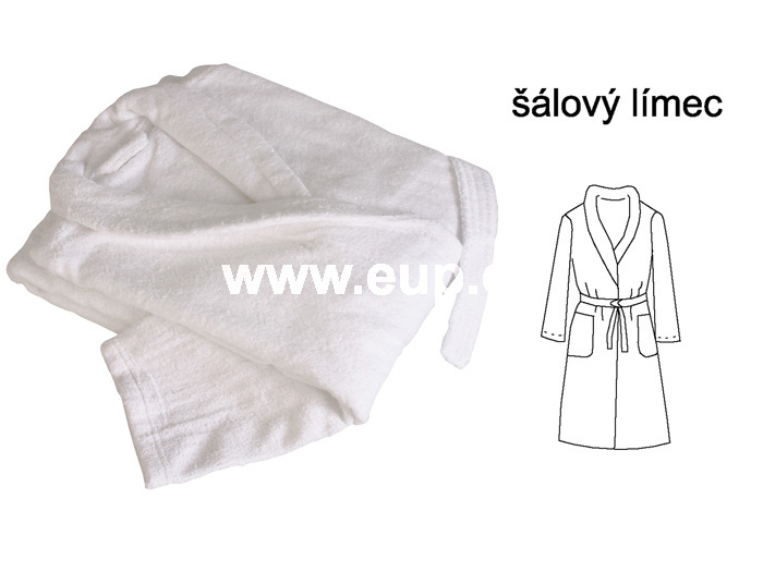 Froté hotelový župan - šálový límec velikost: S, M, L, XL, XXL